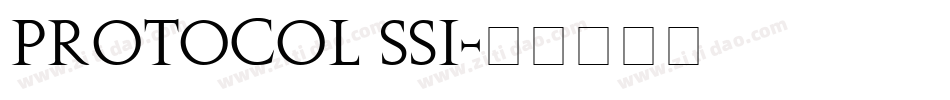 Protocol SSi字体转换